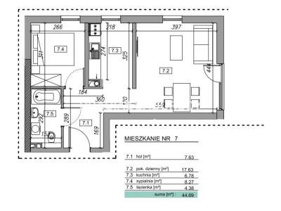         Mieszkania na Sprzedaż, Myślenice (Gw), Słowińska | 45 mkw