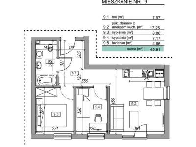         Mieszkania na Sprzedaż, Myślenice (Gw), Słowińska | 45 mkw