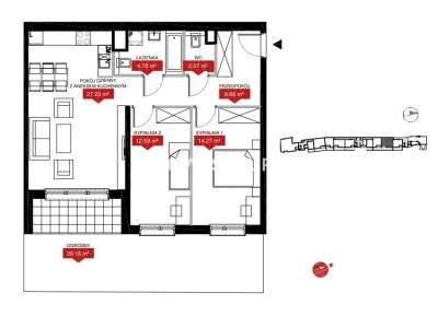         Apartamentos para Alquilar, Kraków, Dąbrowskiego | 70 mkw