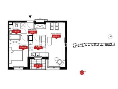         Apartamentos para Alquilar, Kraków, Dąbrowskiego | 47 mkw