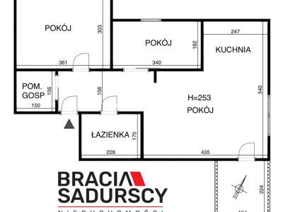         Квартиры для Продажа, Kraków, Borkowska | 59 mkw