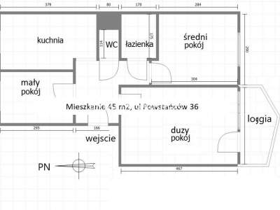         Квартиры для Продажа, Kraków, Powstańców | 45 mkw