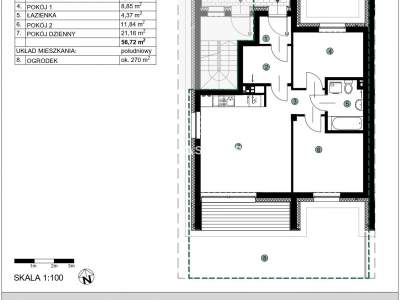         Квартиры для Продажа, Kraków, Dożynkowa | 56 mkw