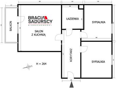         Apartamentos para Alquilar, Kraków, Kantorowicka | 53 mkw