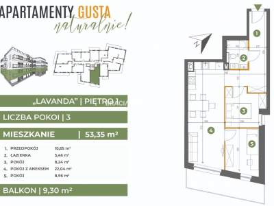         Flats for Rent , Kraków, Gustawa Morcinka | 53 mkw