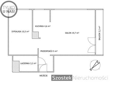         Mieszkania na Sprzedaż, Częstochowa, Gwiezdna | 43 mkw