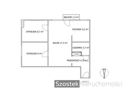         Flats for Sale, Powiat Częstochowa, Asnyka | 47.69 mkw