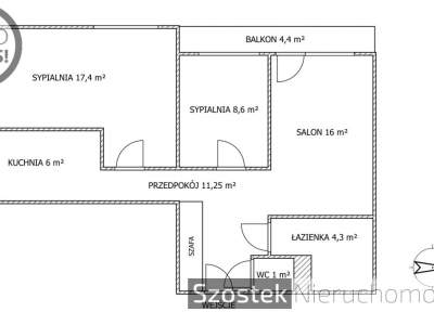         Квартиры для Продажа, Częstochowa, Waszyngtona | 64.55 mkw