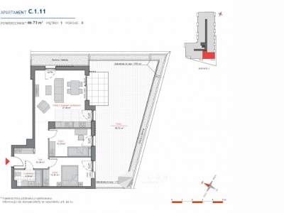         Apartamentos para Alquilar, Gdańsk, Jana Bażyńskiego | 66.73 mkw
