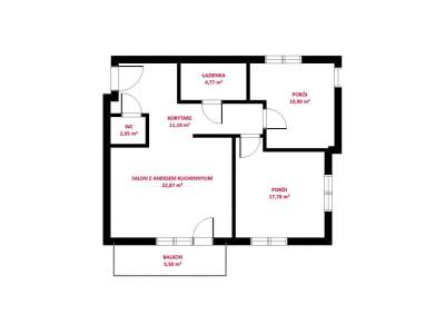         Apartamentos para Alquilar, Gdańsk, Olimpijska | 65.65 mkw