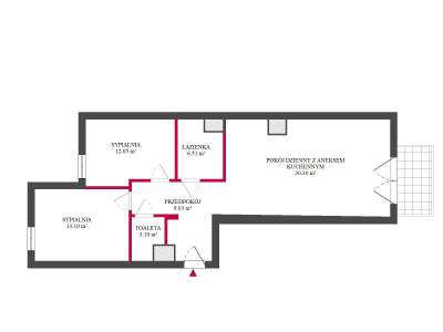         Квартиры для Продажа, Łódź, Wodna | 74.2 mkw